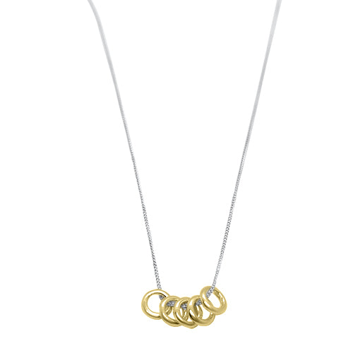 Sophia Gold Rings Necklace