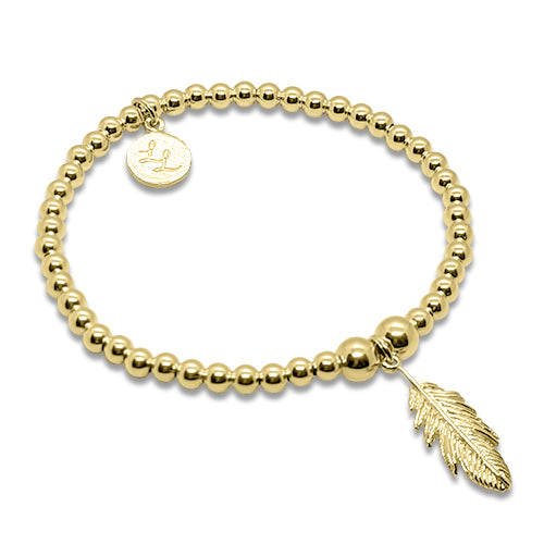 Olivia Gold Feather