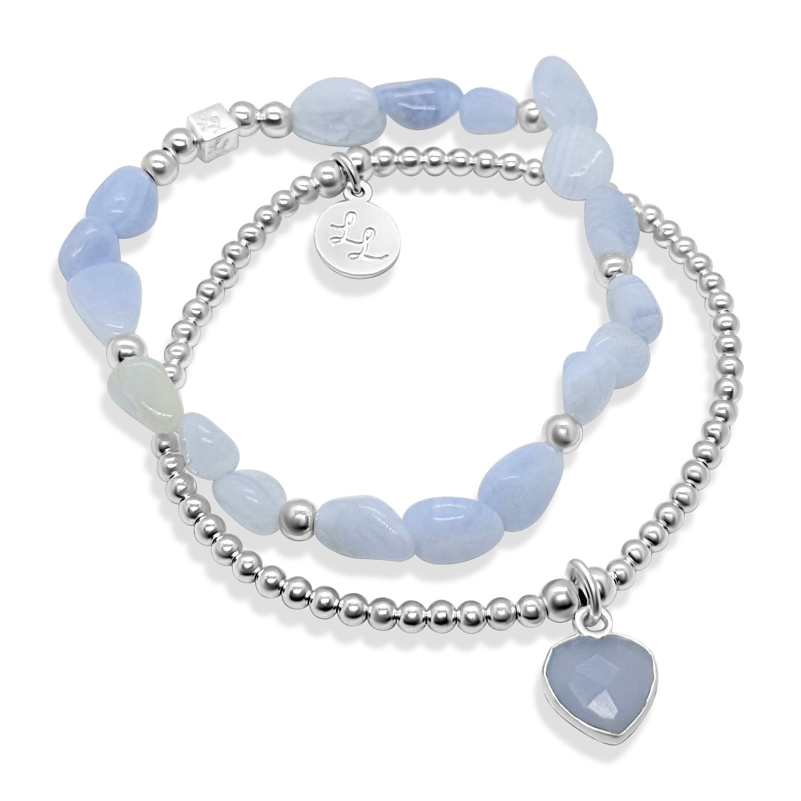 Blue Lace Agate Stack