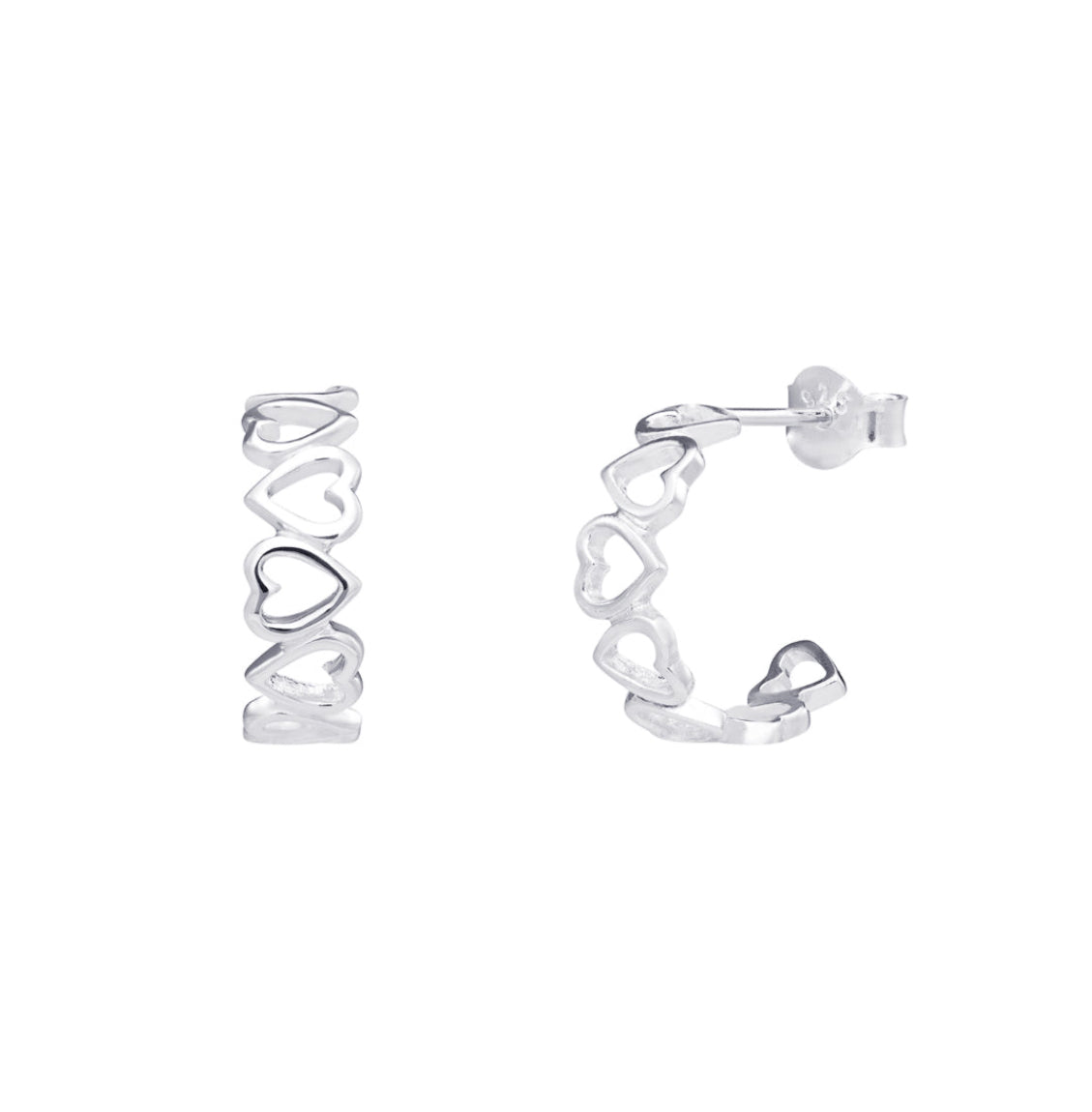 Heart Hoop Earrings