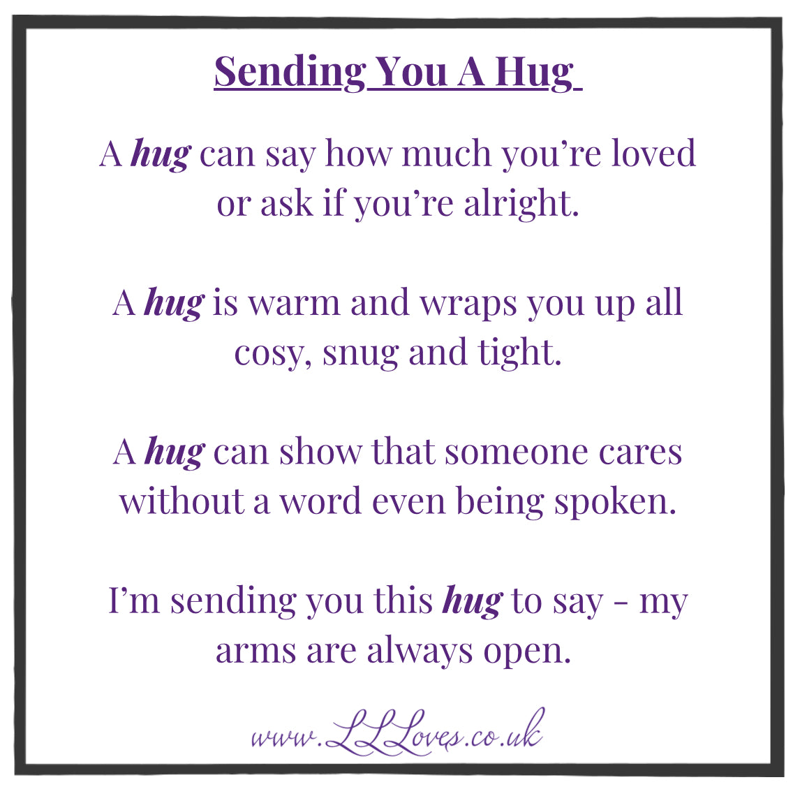 A Huge Hug