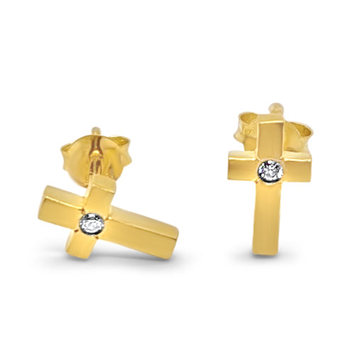 Cross Stud Earrings