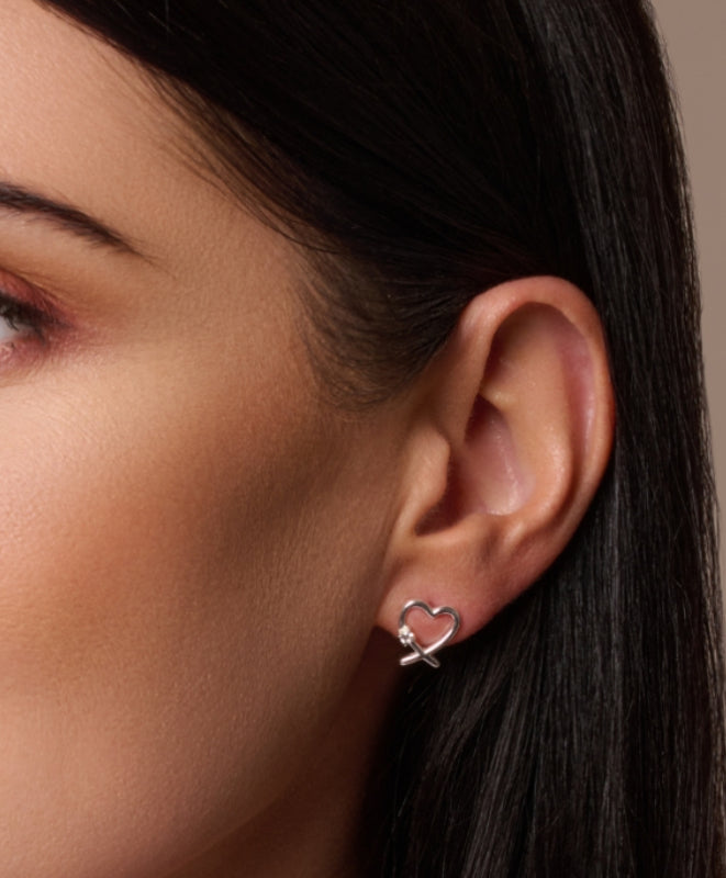 Heart Stud Earrings