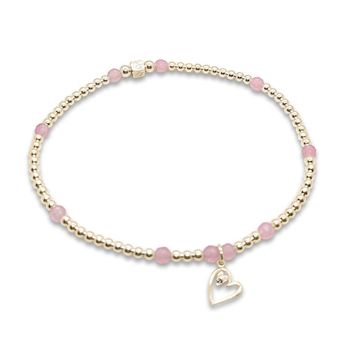 Pink Heart Anklet