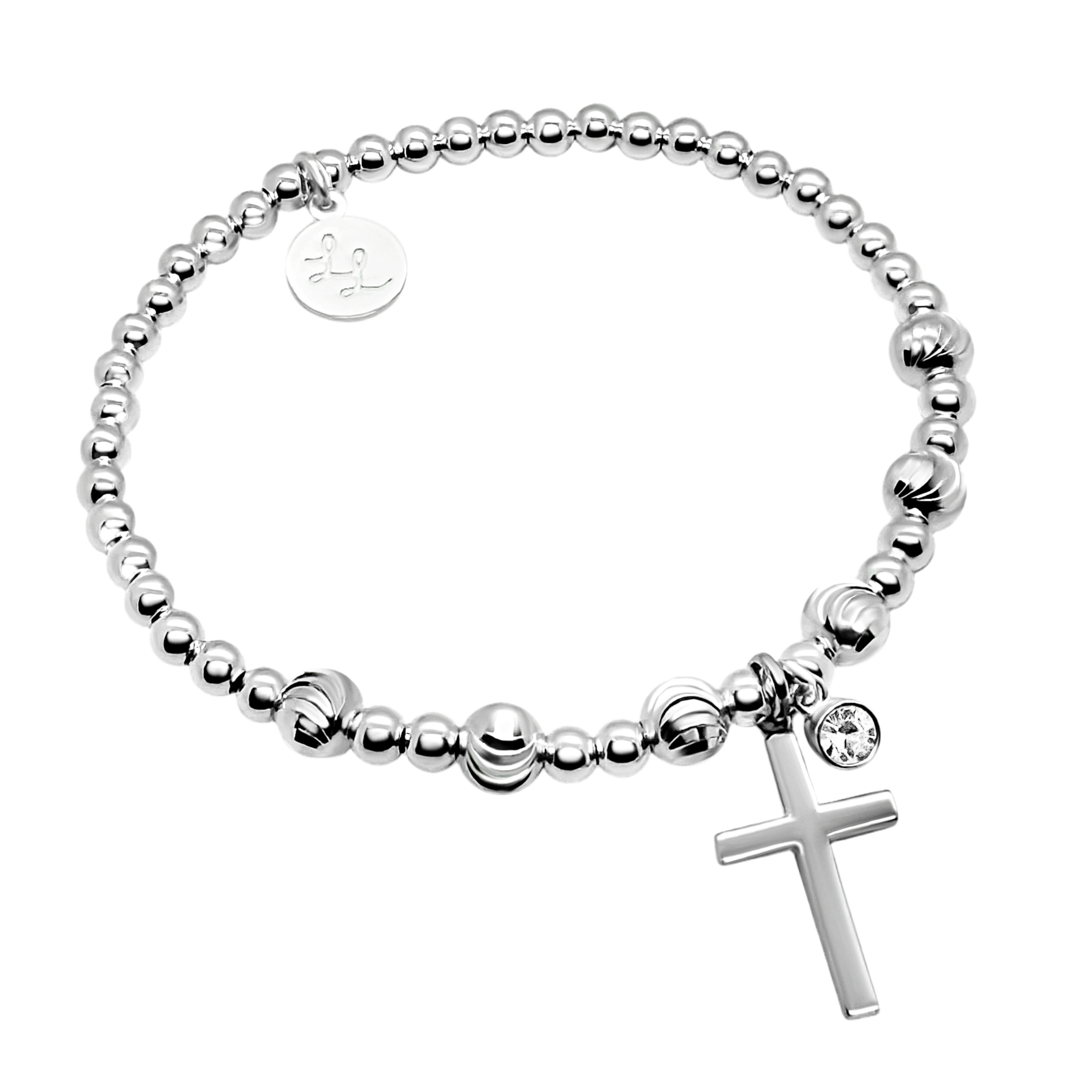 Lindy Sparkling Cross Bracelet
