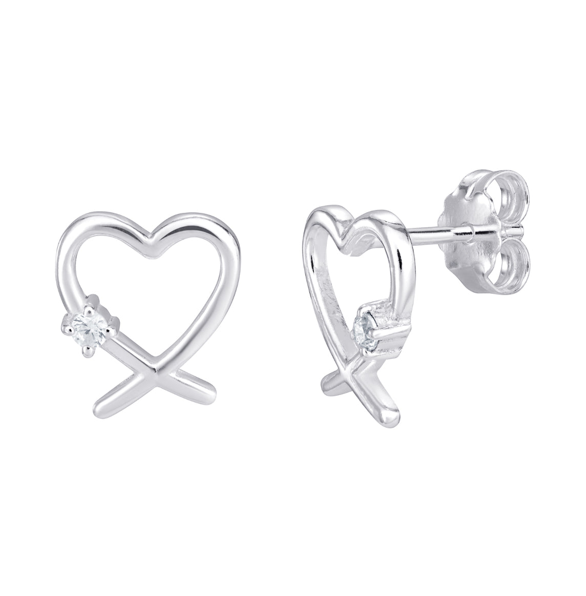 Heart Stud Earrings