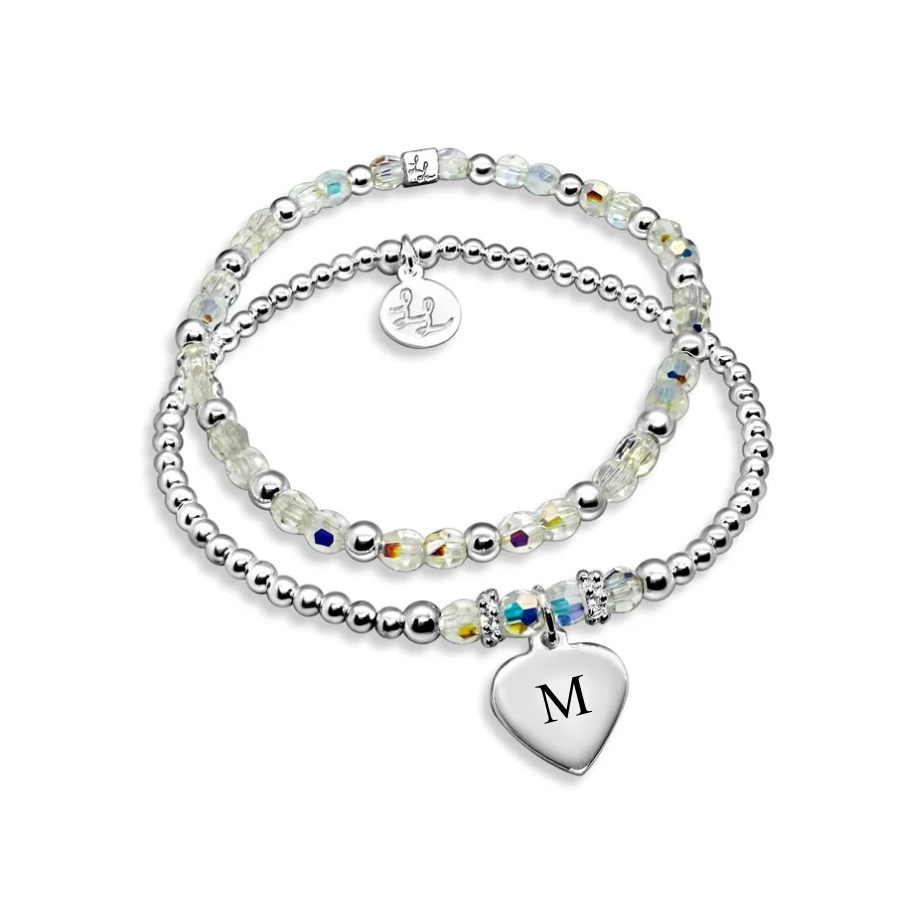 Crystal Lilly Heart 2 Stack