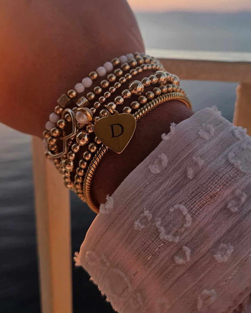 Amelia Personalised Love Heart Bracelet