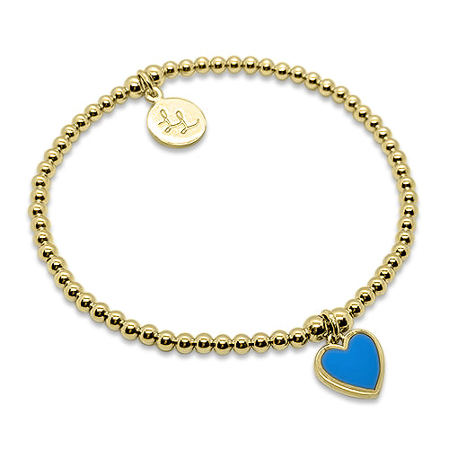 Melody Gold & Pastel Blue Heart