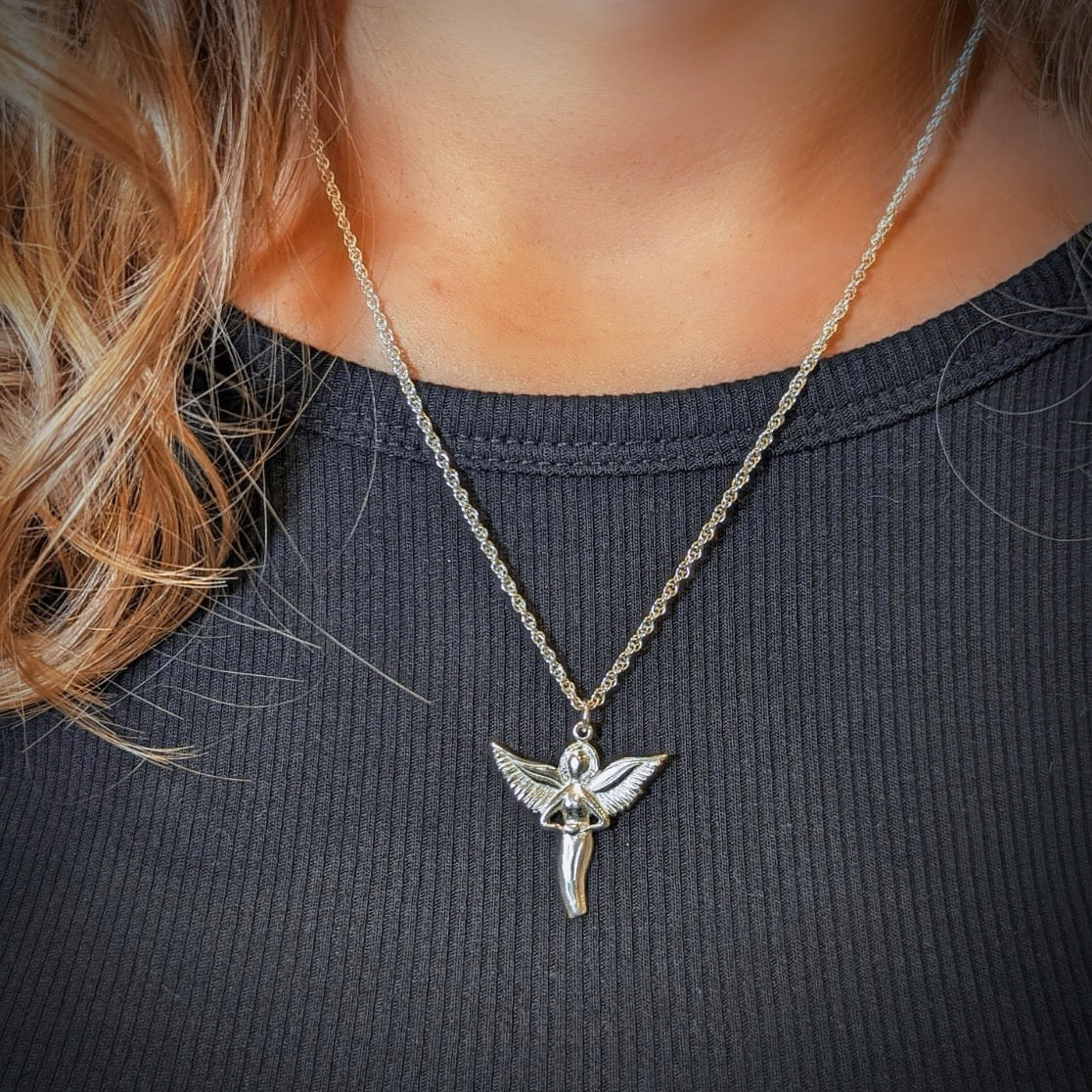 Eliza Guardian Angel Necklace