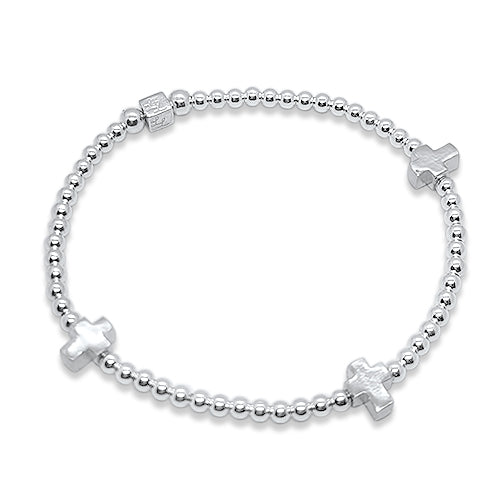 Men's Silver Bracelet With Cross, Silver 925/1000, 4,3 g – ANTORINI®