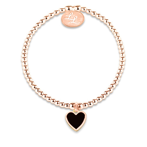 Melody Rose Gold & Black Heart my