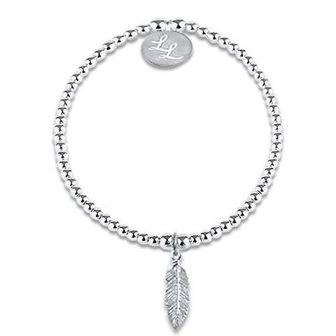 Edith Feather Sterling Silver Bracelet