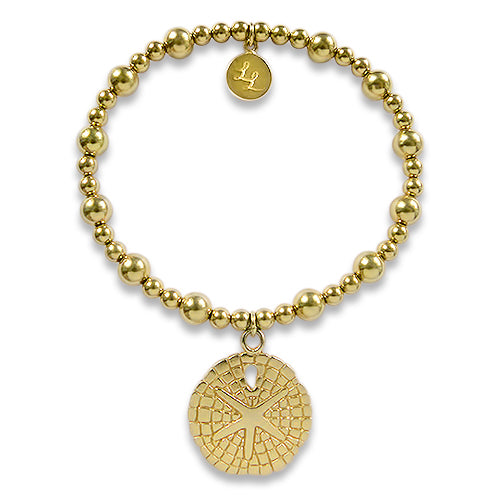 Yellow Gold Sand Dollar Bracelet