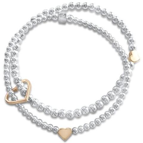 Joy with Yellow Gold Hearts Bracelet
