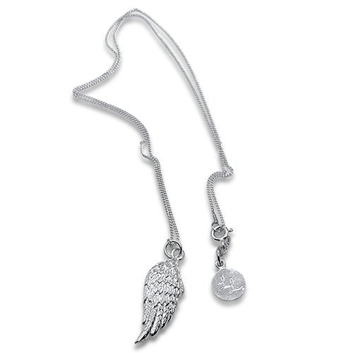 Single Angel Wing Necklace