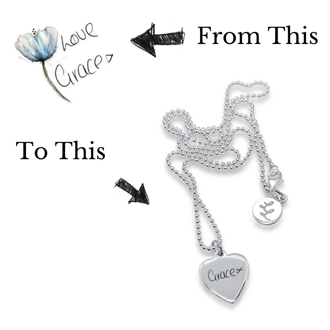 Mary Heart Memory Necklace