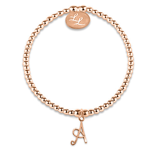 Rose Gold Monogram Bracelet