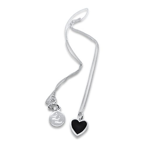 Melody Black Heart Necklace