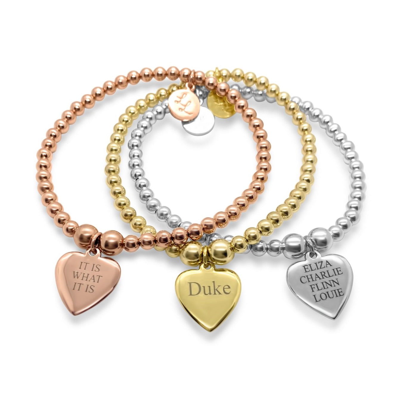 Amelia Personalised Love Heart Bracelet