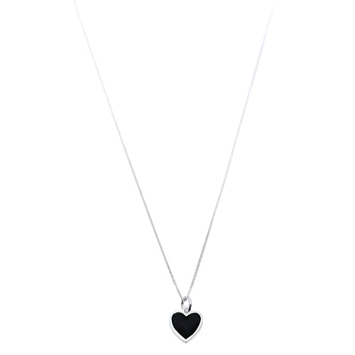 Melody Black Heart Necklace