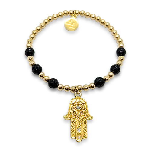 Black & Gold Hamsa Hand