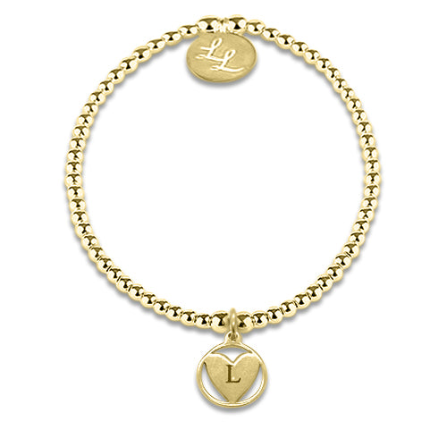 Personalised Chloe Gold Heart Bracelet