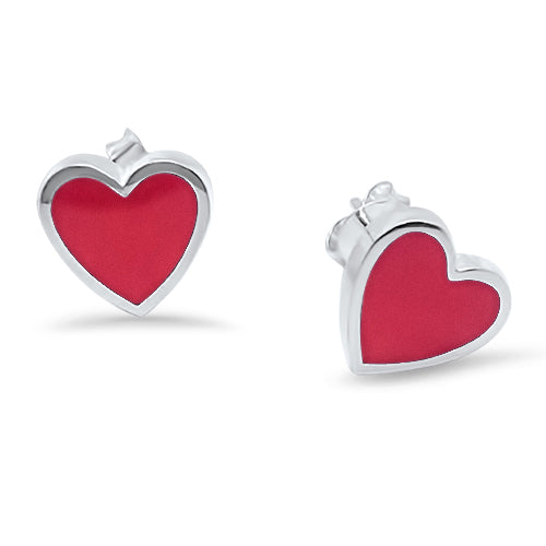Melody Red Heart Earrings