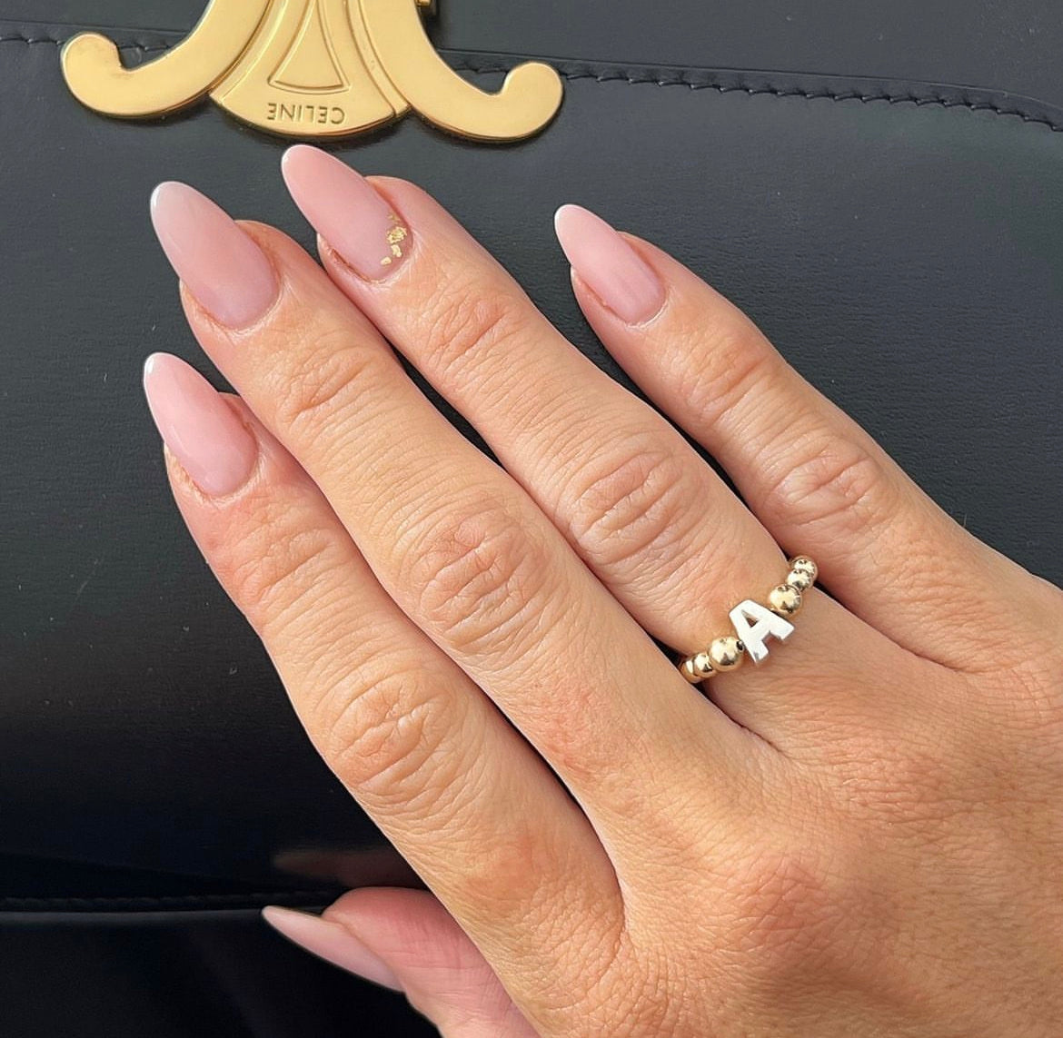 Silver & Gold Alphabet Ring