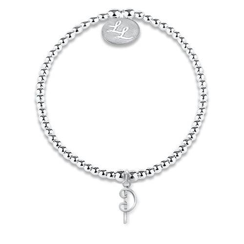 Maisie Initial Bracelet Silver