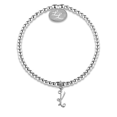 Maisie Initial Bracelet Silver