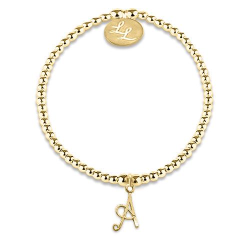 Maisie Initial Bracelet Gold