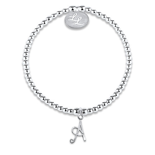 Maisie Initial Bracelet Silver