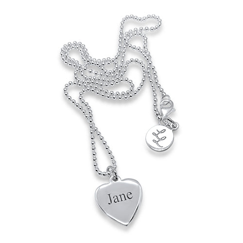 Amelia Personalised Love Heart Necklace