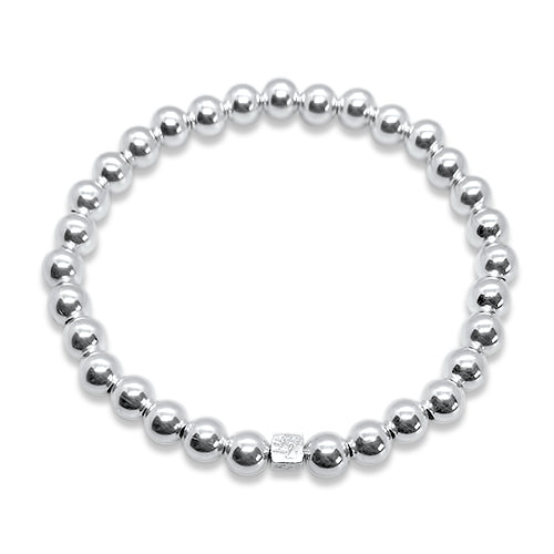 Mini Beads Bracelet - Leila Sterling Silver